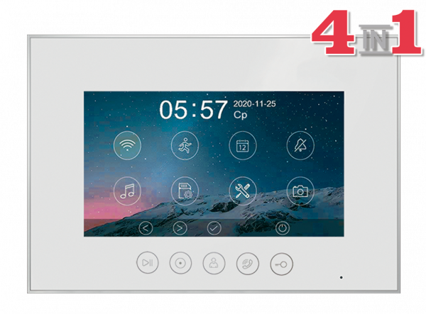 Marilyn HD s (White) VZ-2 Монитор цветного видеодомофона  Фото