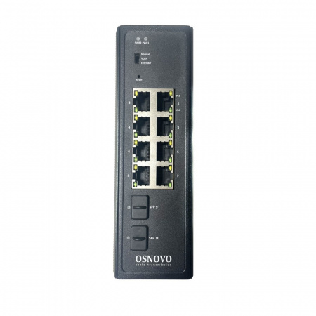 SW-80802-IM(port 90W,360W) промышленный Web-управляемый PoE коммутатор Фото