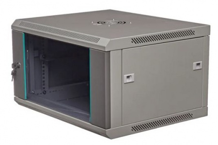 ШКАФ 19 ДЮЙМОВ ТЕЛЕКОММУНИКАЦИОННЫЙ 6U СЕРВЕРНЫЙ 600Х450ММ НАСТЕННЫЙ СЕРЫЙ C066045GWTWOF Фото