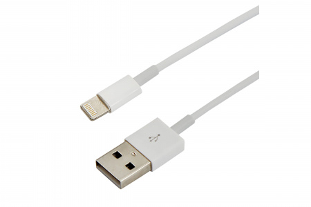 USB кабель для iPhone 5/6/7 моделей шнур 1 м белый REXANT Фото USB кабель для iPhone 5/6/7 моделей шнур 1 м белый REXANT Фото