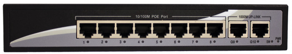TSn-8P10V Коммутатор 10 портовый POE Ethernet Фото