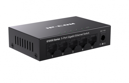 G1005 Неуправляемый коммутатор IP-COM, 5 портов RJ 45 Gigabit Ethernet (10/100/1000 Мбит/с) Фото