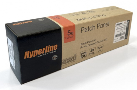 Hyperline PPW-12-8P8C-C5e Патч-панель настенная, 12 портов RJ-45(8P8C), категория 5е, с подставкой Фото