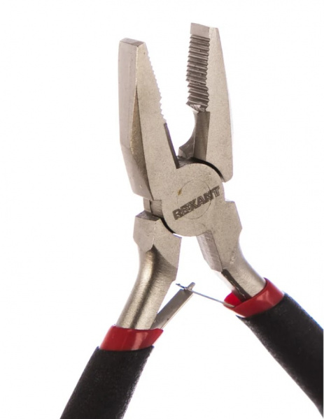 Плоскогубцы REXANT Мини 120 мм никелированные, авторазжим, обливные рукоятки Фото Плоскогубцы REXANT Мини 120 мм никелированные, авторазжим, обливные рукоятки Фото