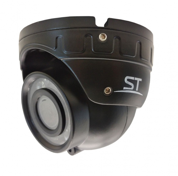 ST-S2501 POE ЧЕРНАЯ (2,8mm) 2Mp Уличная купольная IP-камера с ИК подсветкой до 25 м Фото