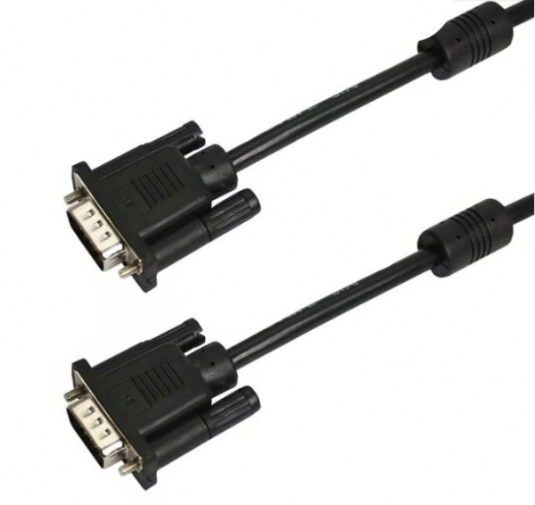 Шнур VGA - VGA с ферритами, длина 1,8 метра, черный PROconnect Фото Шнур VGA - VGA с ферритами, длина 1,8 метра, черный PROconnect Фото