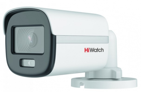 DS-T200L(B)(3.6mm) 2Мп уличная цилиндрическая HD-TVI камера с LED-подсветкой до 20м, встроенным микрофоном (AoC) и технологией ColorVu Фото