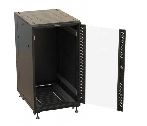 Hyperline TTBR-2768-AS-RAL9004 Шкаф напольный 19-дюймовый Фото