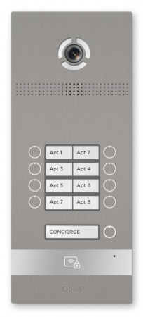 BI-08FB SILVER Вызывная панель на 8 абонентов Фото