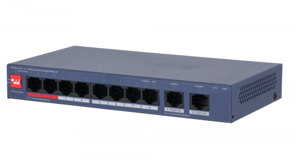 DH-CS4010-8ET2GT-110 8-портовый PoE коммутатор с функцией облачного управления Фото DH-CS4010-8ET2GT-110 8-портовый PoE коммутатор с функцией облачного управления Фото
