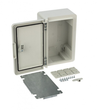 Корпус пластиковый ЩМПп с монтажной панелью 300х200х130 мм ABS УХЛ1 IP65 REXANT Фото