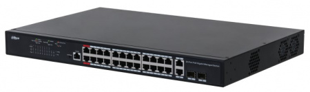 DH-PFS4226-24GT-370 24-портовый гигабитный управляемый коммутатор с PoE, уровень L2 Фото
