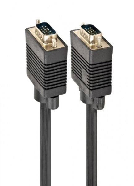 Кабель VGA Premium Cablexpert, 15M/15M, 15м, черный, двойной экран Фото