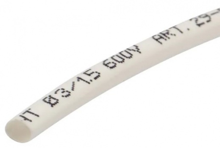 Трубка термоусаживаемая ТУТнг-LS (2:1)-3/1.5 белая REXANT Фото