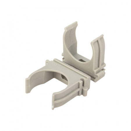 Крепеж-клипса для труб D=25 мм серый Rexant (100 шт/уп) Фото