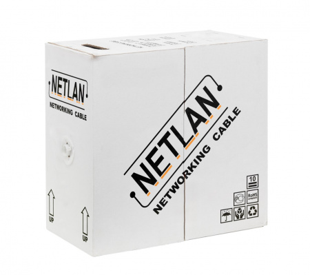 Кабель  NETLAN F/UTP 4 пары, Кат.5e (Класс D), 100МГц, одножильный, BC (чистая медь), внешний, PE до Фото