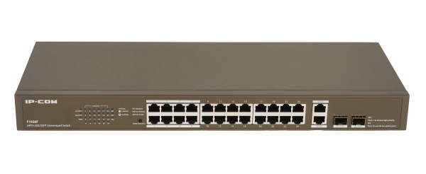 F1026F Неуправляемый коммутатор с 24 портами 100 Мбит/с, 2 гигабитными портами и 2 комбинированными SFP портами Фото