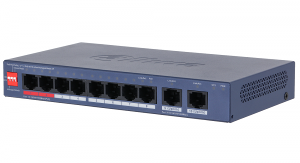 DH-CS4010-8GT-110-V2 8-портовый гигабитный PoE коммутатор с функцией облачного управления Фото DH-CS4010-8GT-110-V2 8-портовый гигабитный PoE коммутатор с функцией облачного управления Фото