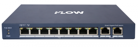 F-SW-EM610POE-VM POE-коммутатор смарт-управляемый с грозозащитой 6кВ Фото