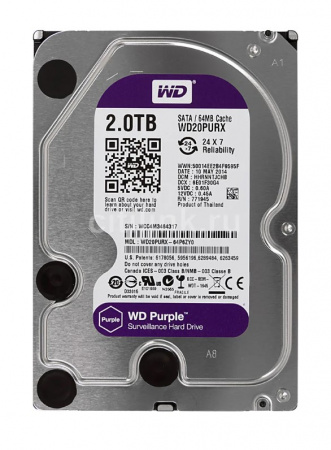 Жесткий диск 2TB WD Purple WD20PURX SATA III Фото