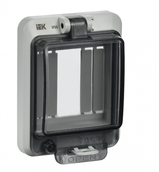 Крышка защитная для выреза в шкафу пластик 3 модуля IP66 IEK Фото Крышка защитная для выреза в шкафу пластик 3 модуля IP66 IEK Фото