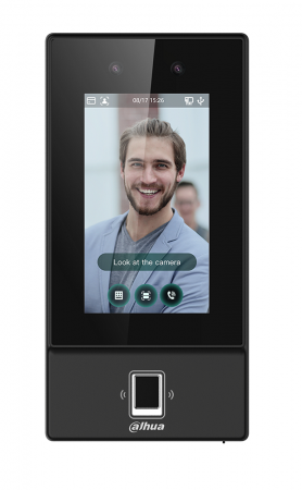 DHI-ASI6214S AI терминал учета рабочего времени и контроля доступа с распознаванием лиц и отпечатков пальцев Фото