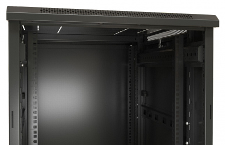Hyperline TTB-4266-AS-RAL9004 Шкаф напольный 19-дюймовый, 42U, 2055x600х600 мм (ВхШхГ) Фото