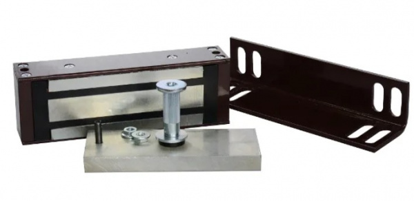 М1-200 с уголком (коричневый) Замок электромагнитный Фото М1-200 с уголком (коричневый) Замок электромагнитный Фото