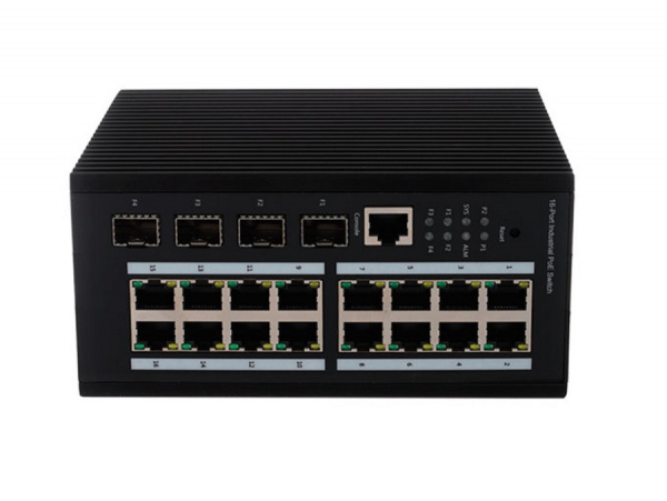 AT-NS-16GP-4GS/I-480 (F) 20-портовый управляемый промышленный РoЕ коммутатор с  4 SFP Фото AT-NS-16GP-4GS/I-480 (F) 20-портовый управляемый промышленный РoЕ коммутатор с  4 SFP Фото
