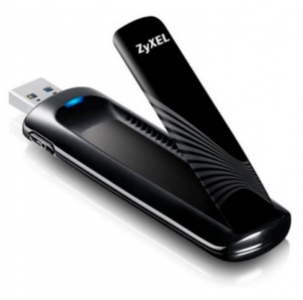 Двухдиапазонный Wi-Fi USB-адаптер Zyxel NWD6605, AC1200, 802.11a/b/g/n/ac (300+867 Мбит/с), USB3.0,  Фото