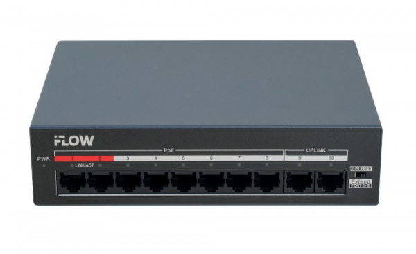 F-SW-EU210MPOE-V/L Неуправляемый PoE-коммутатор L2, 8 портов 10/100M RJ45 PoE, 2 uplink порт 10/100M RJ45 Фото F-SW-EU210MPOE-V/L Неуправляемый PoE-коммутатор L2, 8 портов 10/100M RJ45 PoE, 2 uplink порт 10/100M RJ45 Фото