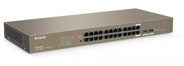 TEG1024F 24-портовый гигабитный неуправляемый коммутатор с 2-мя портами SFP Фото