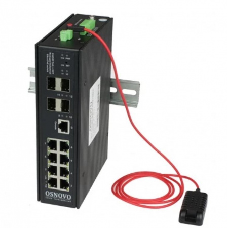 SW-80804/ILS(port 90W,720W) Промышленный управляемый (L2+) Ultra PoE коммутатор Фото