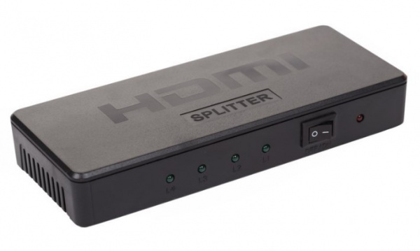 Делитель гнездо HDMI на 4 гнезда HDMI,  пластик  REXANT Фото Делитель гнездо HDMI на 4 гнезда HDMI,  пластик  REXANT Фото