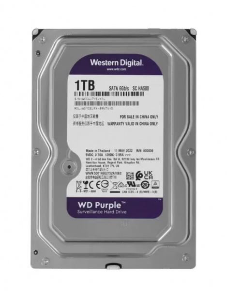 Жесткий диск WD Purple Surveillance [WD10EJRX] Фото