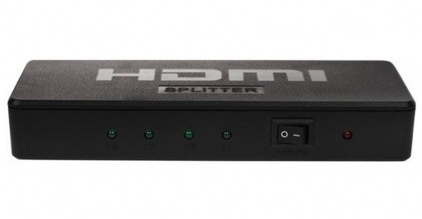 Делитель гнездо HDMI на 4 гнезда HDMI,  пластик  REXANT Фото Делитель гнездо HDMI на 4 гнезда HDMI,  пластик  REXANT Фото
