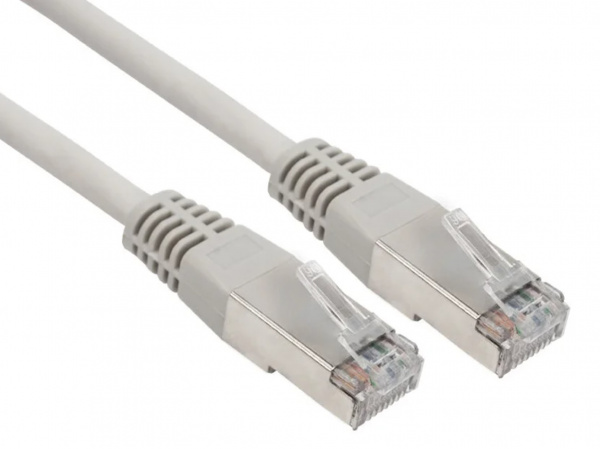 Патч-корд FTP категория 6 LSZH, длина 1 метр, экранированный, серый REXANT Фото Патч-корд FTP категория 6 LSZH, длина 1 метр, экранированный, серый REXANT Фото