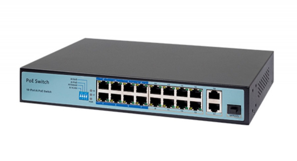 AT-NS-16P2G-1GS-150 (F) 16 портовый РoЕ коммутатор с 2 Uplink и 1 SFP Фото AT-NS-16P2G-1GS-150 (F) 16 портовый РoЕ коммутатор с 2 Uplink и 1 SFP Фото