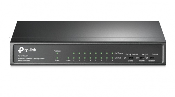 TL-SF1009P Настольный коммутатор с 9 портами Фото TL-SF1009P Настольный коммутатор с 9 портами Фото