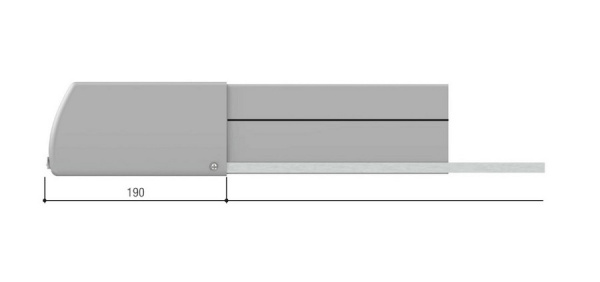 DFWN2500 - Профиль резиновый, чувствительный  с механическим контактом 2500 мм Фото
