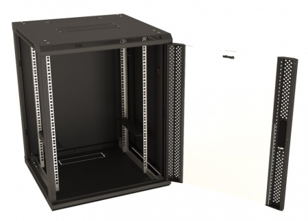 Hyperline TWB-0966-GP-RAL9004 Шкаф настенный 19-дюймовый (19