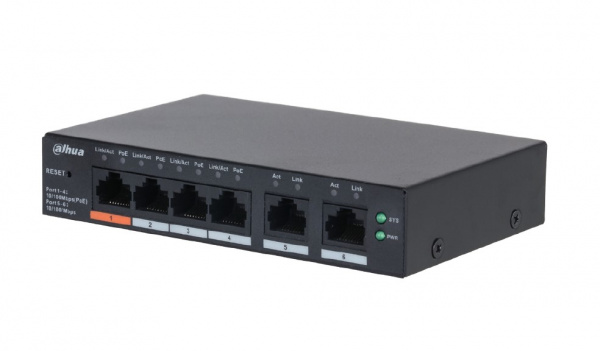 DH-CS4006-4ET2ET-60 4-портовый PoE коммутатор с функцией облачного управления Фото