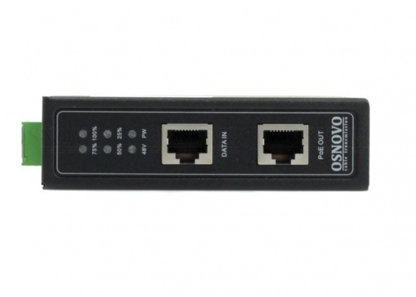 Midspan-1/303X(Booster) Промышленный PoE-инжектор 10G Ethernet на 30W с бустером напряжения Фото