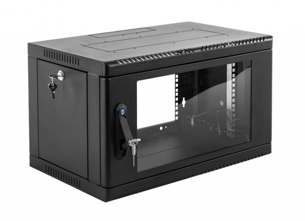 Шкаф телекоммуникационный настенный сварной 9U (600 × 650) съёмные стенки, дверь стекло, чёрный Фото Шкаф телекоммуникационный настенный сварной 9U (600 × 650) съёмные стенки, дверь стекло, чёрный Фото