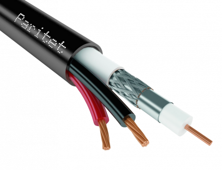 Кабель комбинированный (Паритет) КВК-П-2э 2х0,75 для систем видеонаблюдения Фото