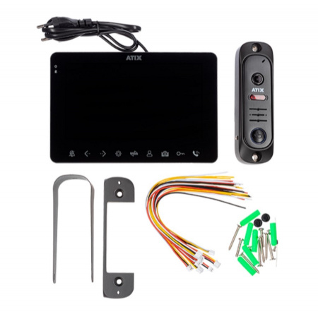 AT-I-K711C/T Black Комплект: видеодомофон СVBS и видеопанель СVBS Фото