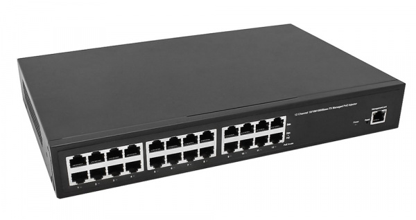 NS-PI-12G-L Управляемый PoE-инжектор Gigabit Ethernet на 12 портов Фото