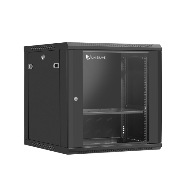 UB-WMC-12U-60/60-GD (B) Шкаф телекоммуникационный настенный 19