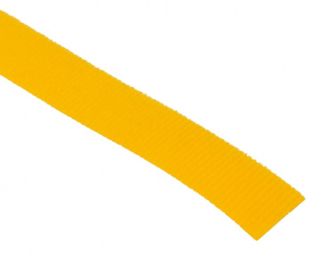 Лента-липучка многоразовая 5 м х 20 мм, желтая (1 шт.) REXANT Фото