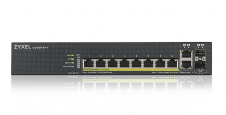 Гибридный Smart коммутатор PoE+ Zyxel Nebula Flex GS1920-8HPv2, 8xGE PoE+, 2xCombo (SFP/RJ-45), бесш Фото